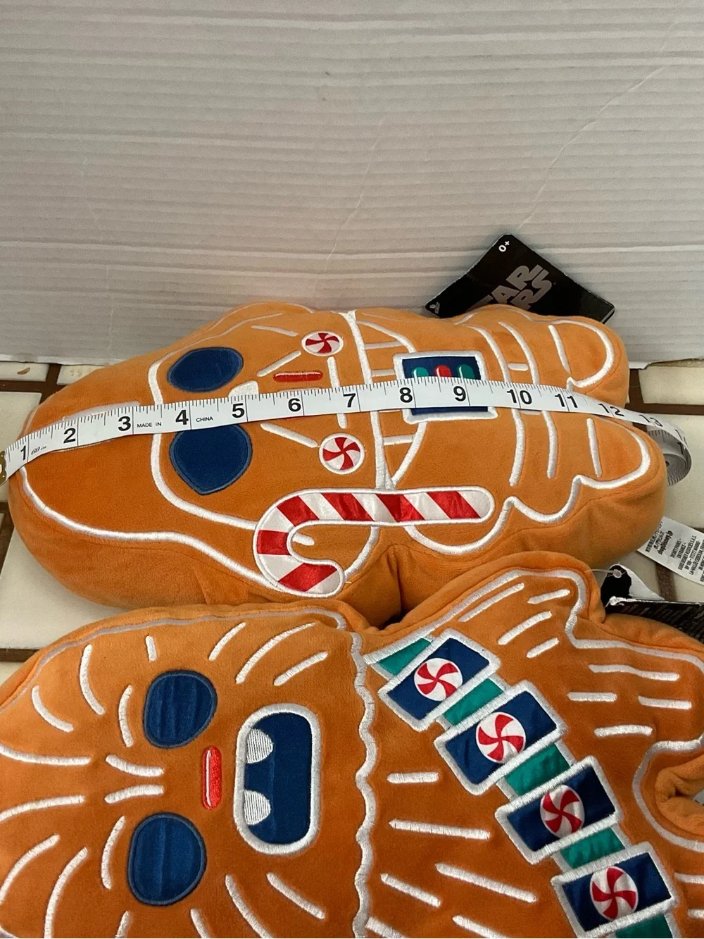Star Wars Gingerbread Chewbacca & Darth Vader Plush Duo - Orange